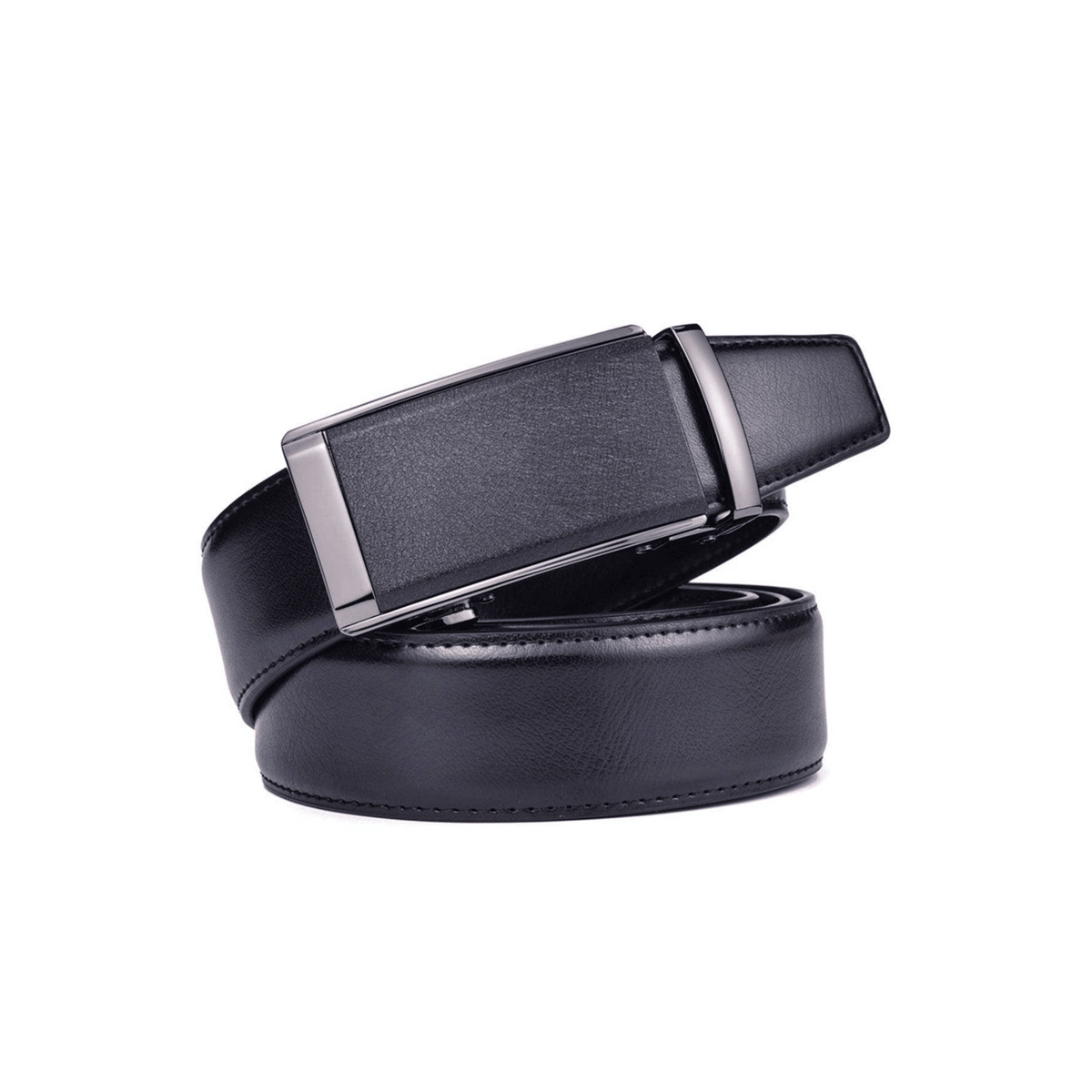 Black Suit Leather Belt For Men, Carlo Model – photo 2