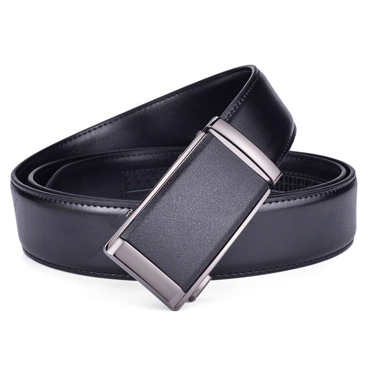 Black Suit Leather Belt For Men, Carlo Model – photo 3